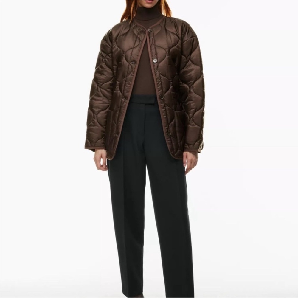 Babaton Brown Quilted Jacket
